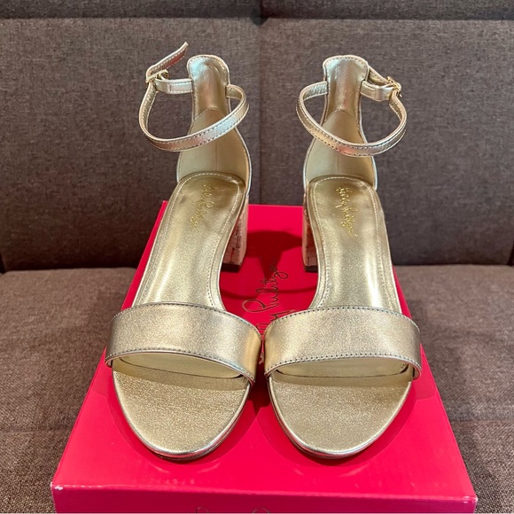 Lilly Pulitzer Shoes - Lilly Pulitzer cork block heel sandals